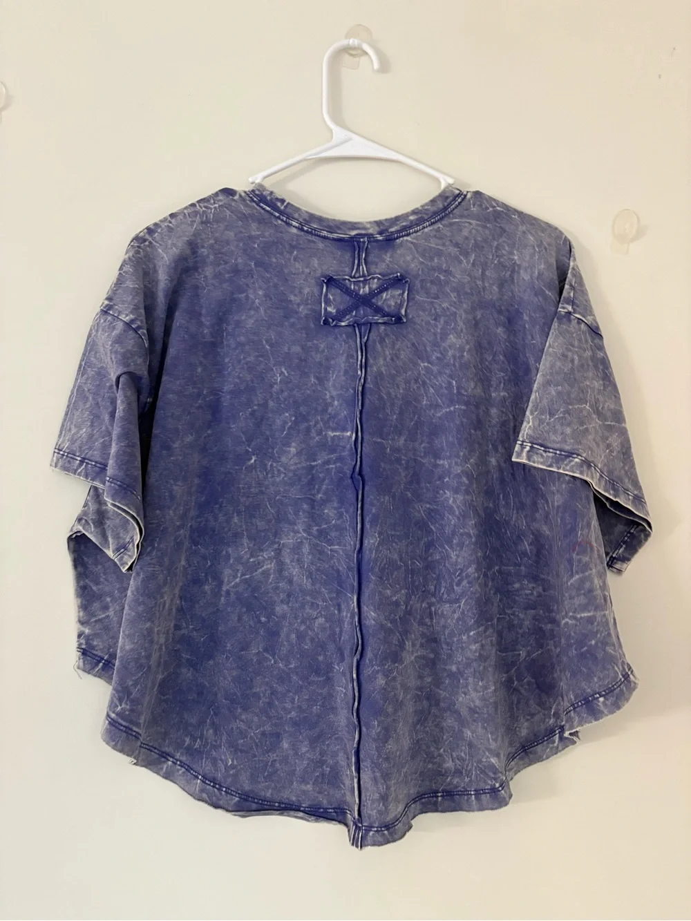 Zenana Marlin Acid Wash Flowy Top